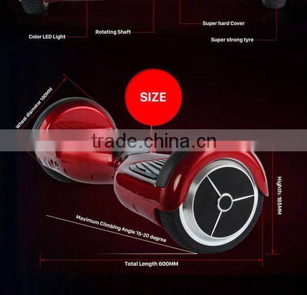 Top quality two wheel electric scooter self balancing electric board with wheels