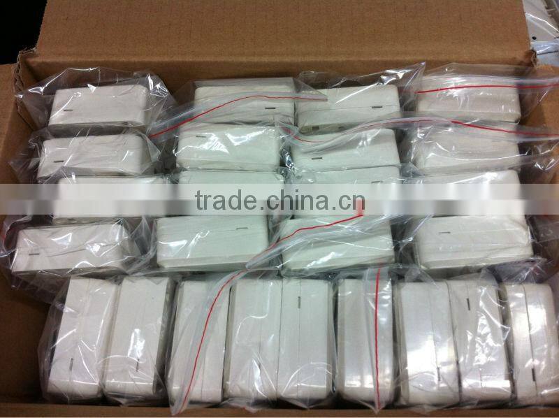 single port rj11White surface mount box