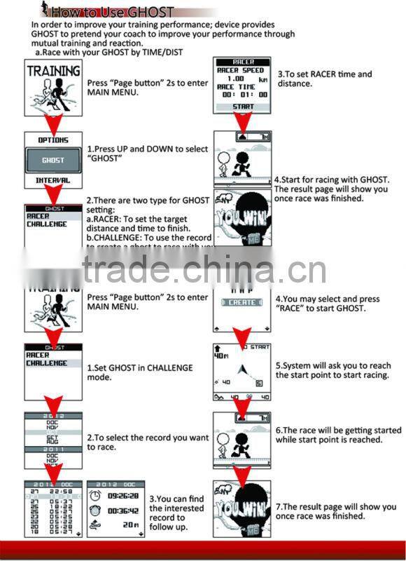 GPS tracker watch, GPS watch, GPS running watch for running and cycling in Guangdong