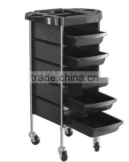 Wood beauty salon hairdressing trolley cart