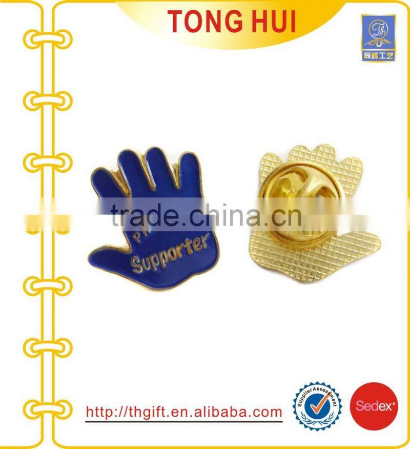Customized Club filling Paint metal pin badges