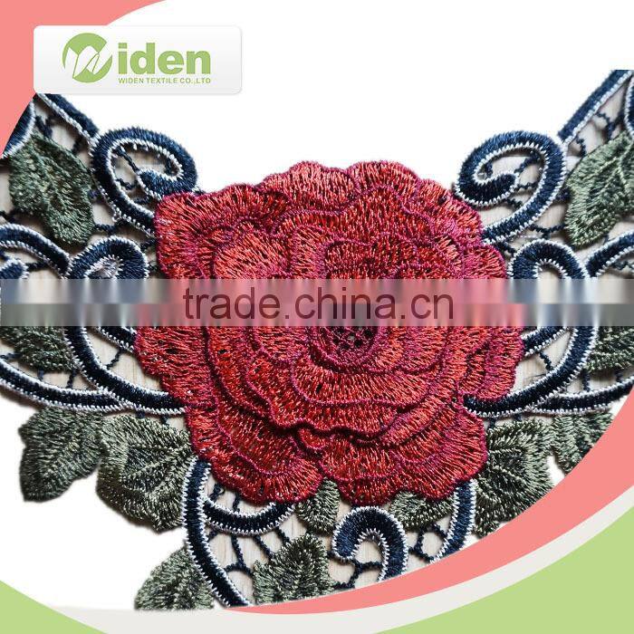 Lace dress patterns for girls rose flower pattern 3D collar lace