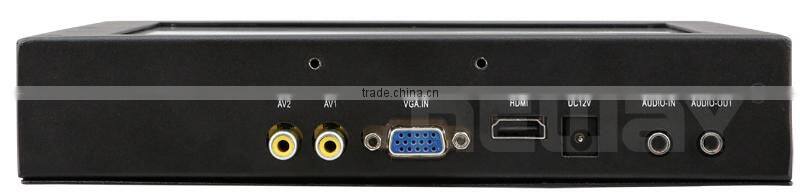 metal housing 8 inch widescreen tft lcd open frame cctv touch monitor