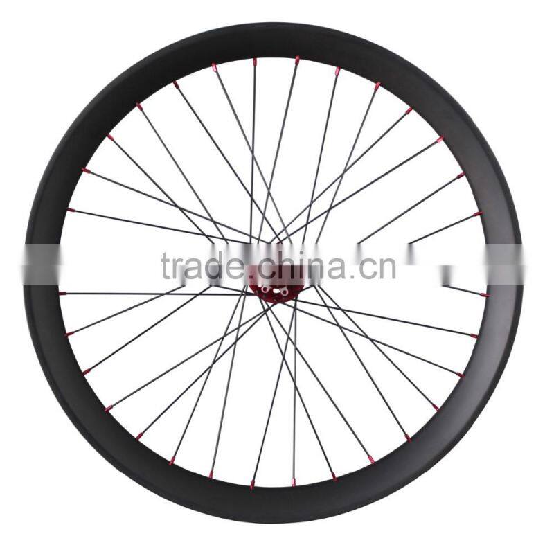 2016 carbon fiber fat bike wheels full carbon 26er fatbike wheel snow beach wheelset FW65