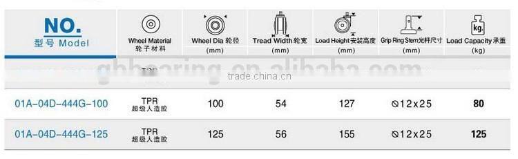 high quality quiet baby bed casters with brake