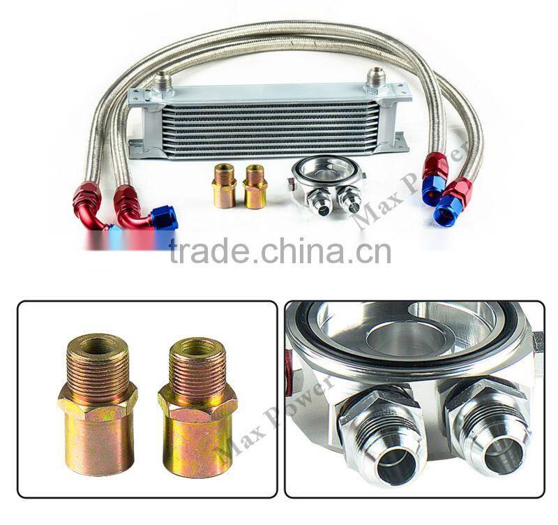Auto Aluminum Different Row With Different Adapter oil cooler kit Suit for Racing Cars