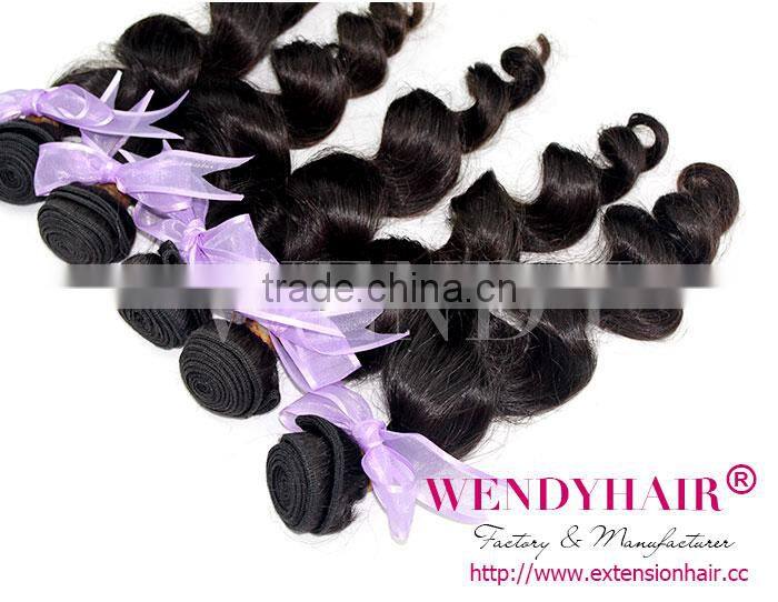 wendy product 2014 natural color big stock quality body wave china supply 5a 100% remy malaysian hair