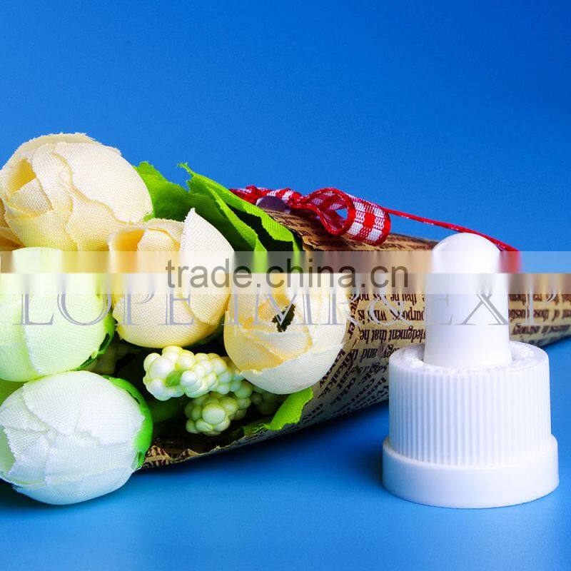 18/410 White PP Childproof Dropper