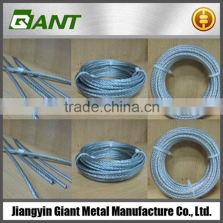 16mm 7*7 steel wire rope for elevator