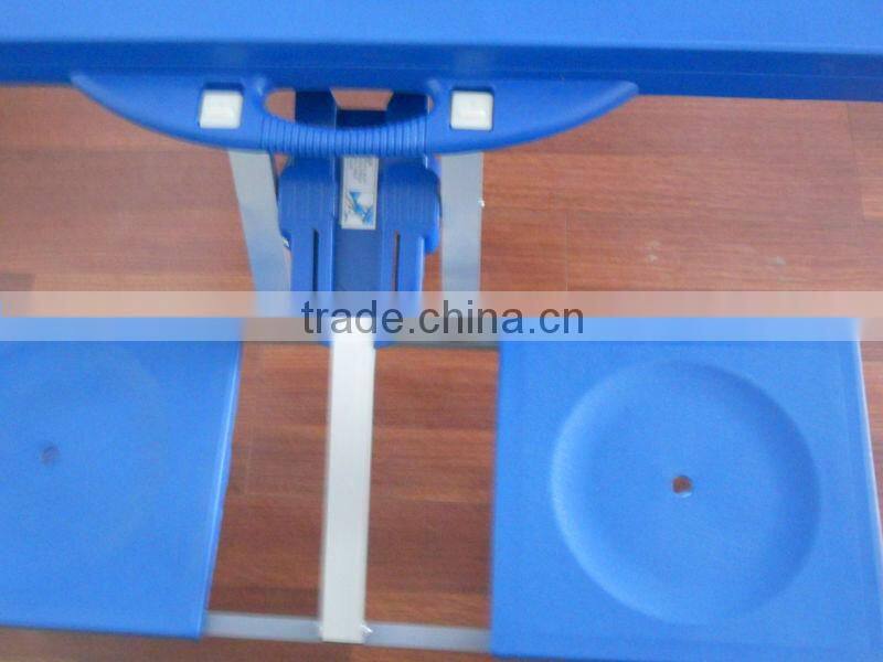 Outdoor Portable Folding Plastic Camping Picnic Table with 4 Chairs and 1 parasol