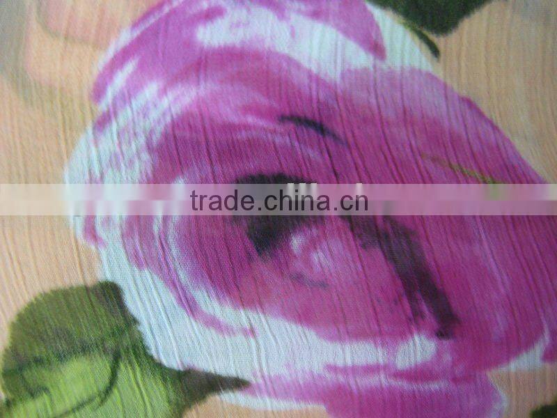 poly 75d print chiffon fabric