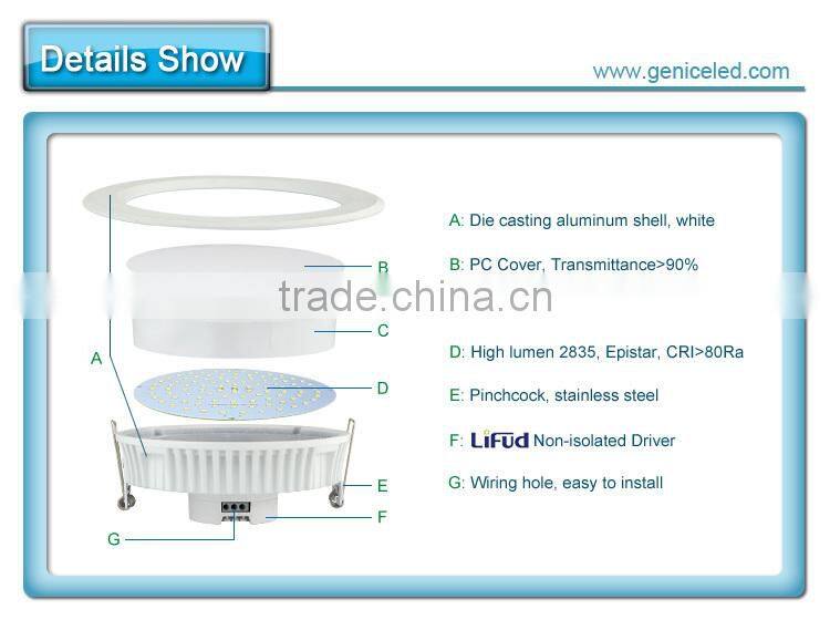 5inch LED Recessed Retrofit Downlight 16w 4000k 1300 Lumens