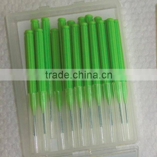toothpick interdental brushes in plastic box, FDA certification, trade assurance
