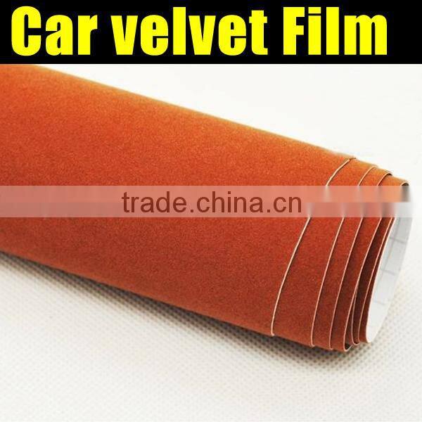 Hot Sale variety of color car velvet vinyl film