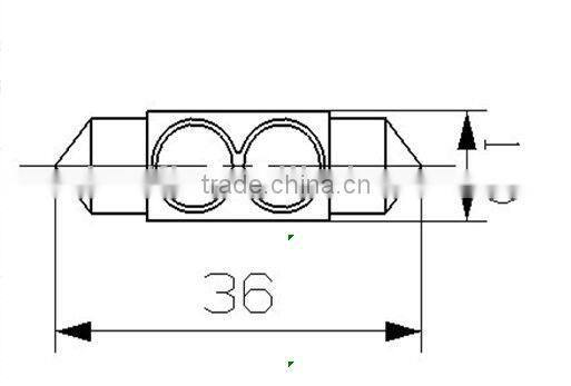 2W 36mm High power LED festoon ,36mm,39mm ,41mm.LED License light, Instrument light,