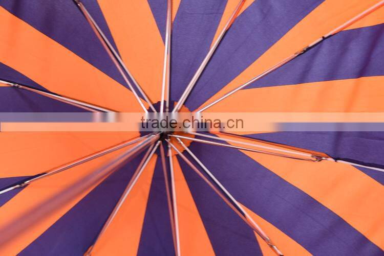 wood hadle yellow/blue big hat umbrella