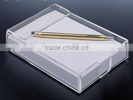 Transparent Acrylic Memo Holder Paper Box
