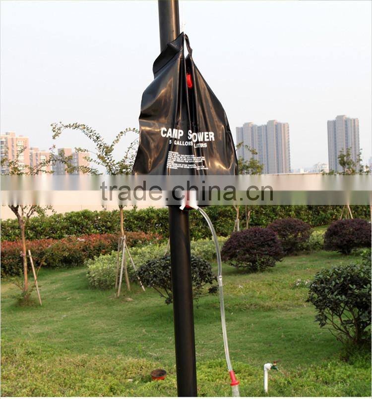 Outdoor 20L camping shower solar water bladder
