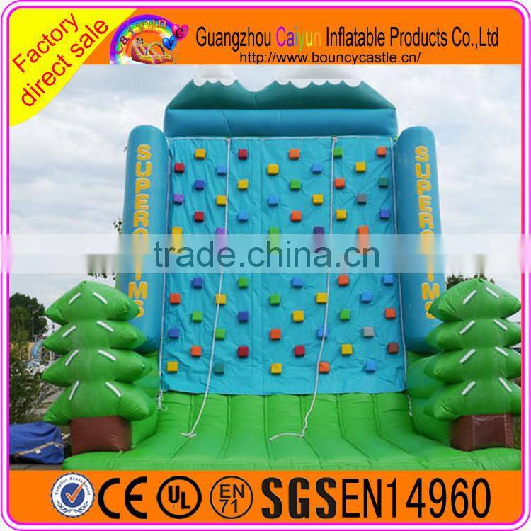 Best quality adventure inflatable rock climbing wall for sale