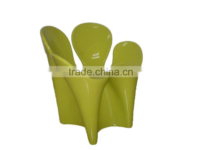 2015 fiberglass colorful flower petal chair