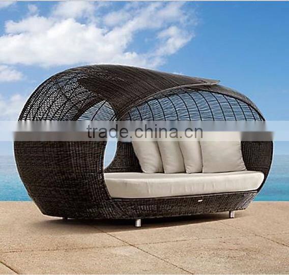 Granco KAL725 luxury rattan sun lounger