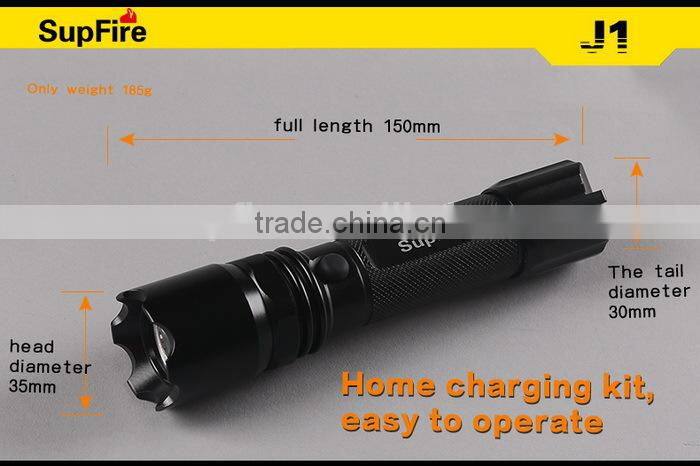 Rechargeable 3w 240lm CREE XPE led flash torch