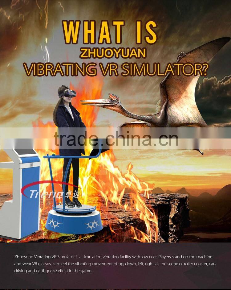 2016 Guangzhou Zhuoyuan 9d theatre simulator VR equipment with wonderful vr 9d theatre simulator