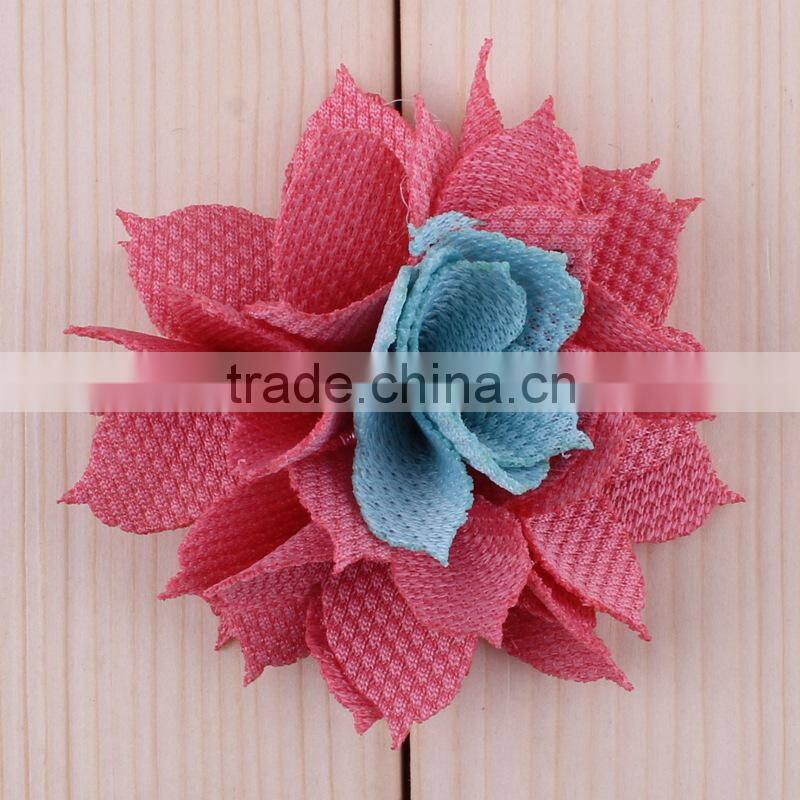 New product hot sell burlap flower for hair shoes H-534