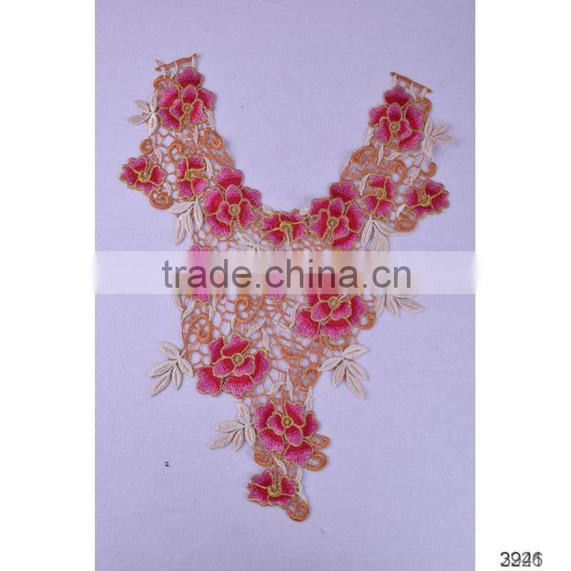 Wholesale embroidery water soluble lingerie collar lace neck lace