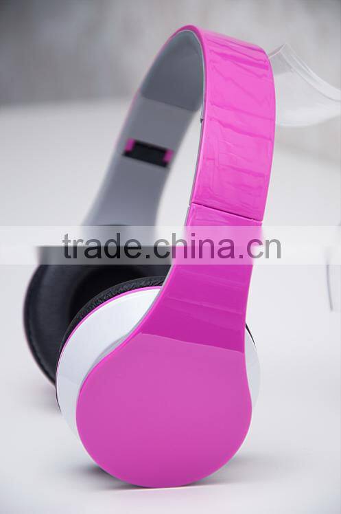colorful wilred bluetooth headset foldable headphone for mobile phone and computer