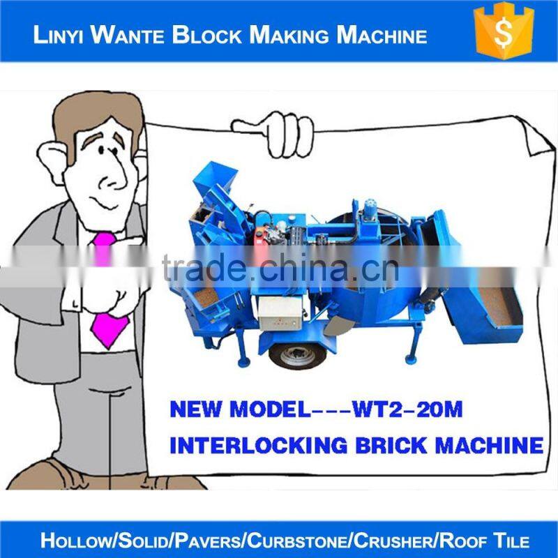 2016 WANTE BRAND TWIN--M7MI Hydraulic block machine delivering to Uganda