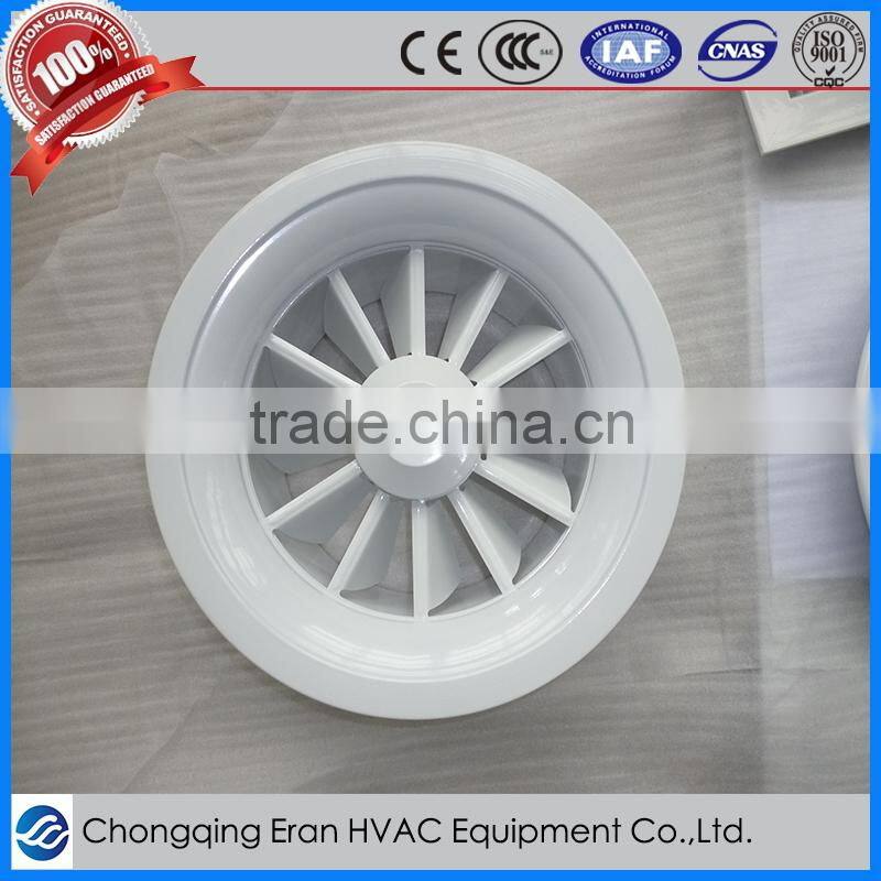High Quality Aluminium round air diffuser with plenum made in china