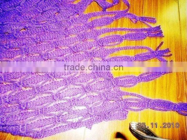 fashion lady acrylic knitted shawl