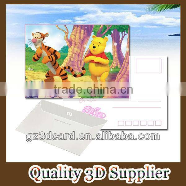 Special 3d plastic greeting card for wedding gift