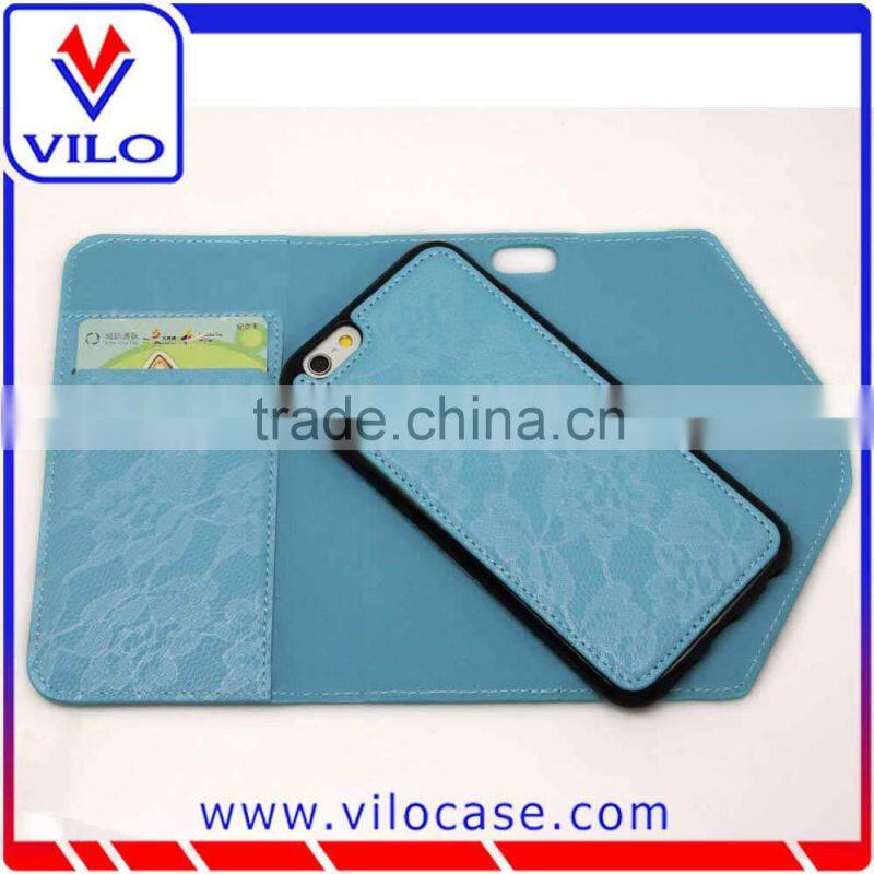 Luxury high quality wallet leather case for iphone 6s