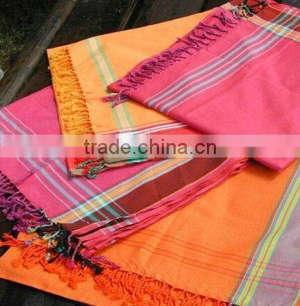 Stripped kikois kikoy 100% cotton towel . Cotton pareo . Beach pareo