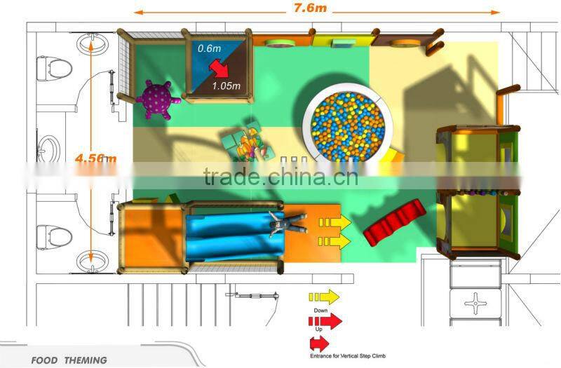 Cheer Amusement children indoor food theme kids' amusement park