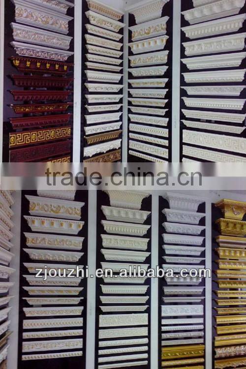 Polyurethane cornice and carved panel molding / cornice for home Decoration