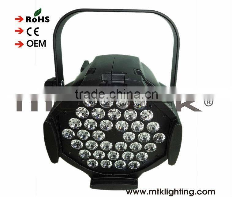 Shenzhen professional led multipar 36x4W rgb dmx zoom led par light for stage