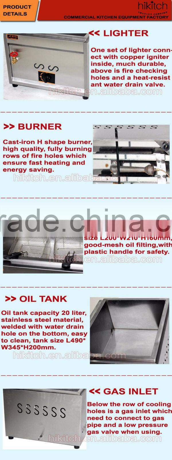 the fast food restaurant equipment walmart deep fryer gas industrial fryer in Guangzhou