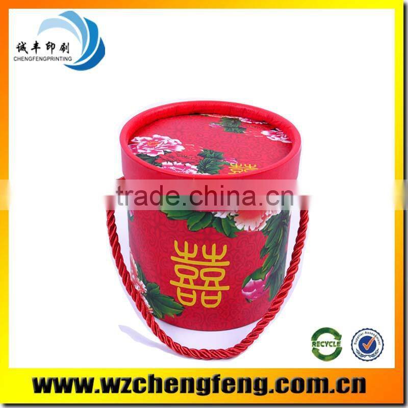 round cardboard cylinder gift box