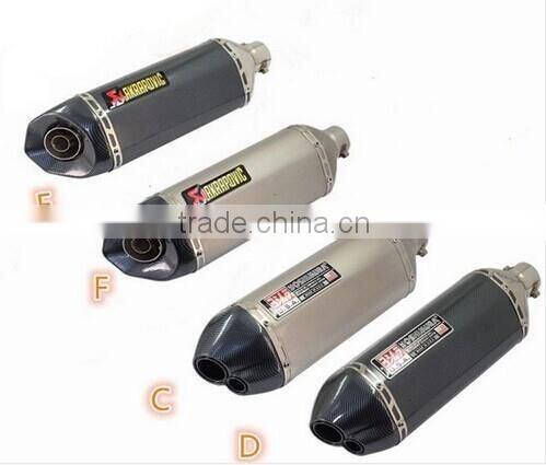 SCL-2016030014 465mm, 475mm, Akrapovic stainless steel Modified Exhaust Muffler Pipe