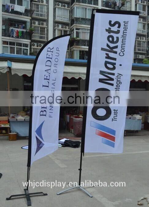 Wholesale Outdoor Advertising Aluminium Beach Flag Pole Large Beach Flag Promotional