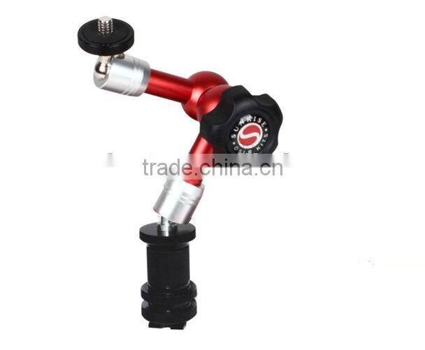 7 inch Articulating Magic Arm 1/4" Hot shoe Connector for Camera LED Light LCD Monitor