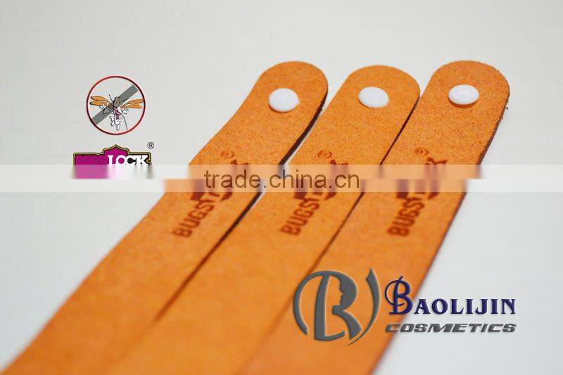 Any dedign microfiber& leather natural mosquito repellent bracelet bangles