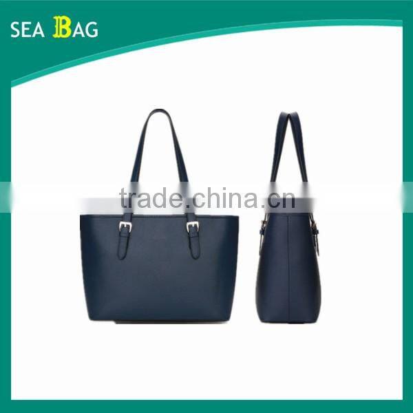 Alibaba China Eurpean Style Simple Leather Designer Handbag Women Shoulder Bags