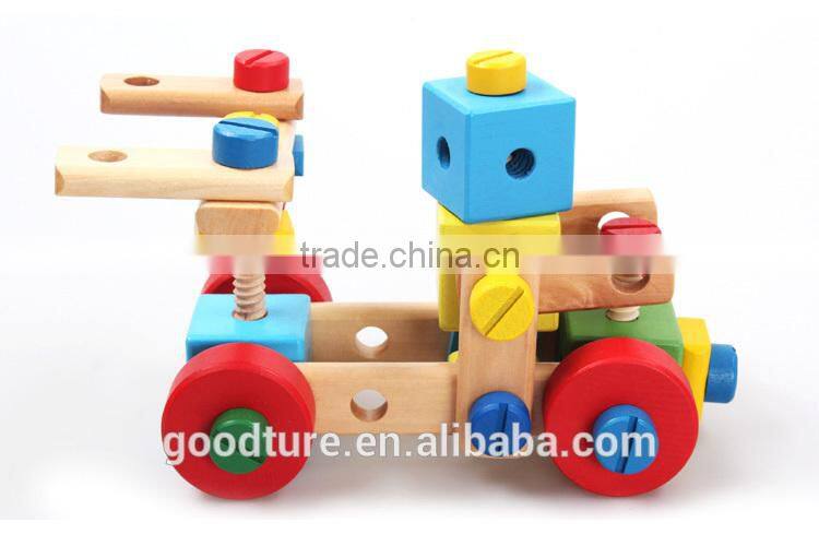 Multi Purpose Nut Combination 71 Pieces Intelligent DIY Wooden Toy
