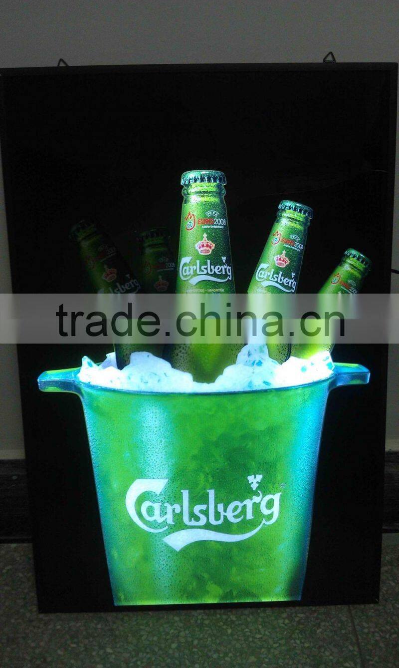 acrylic material square shape acrylic LED lighting box