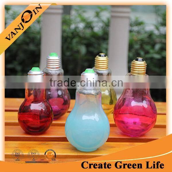 500ml Bulb Glass Juice Bottles With Brass Screw Lid