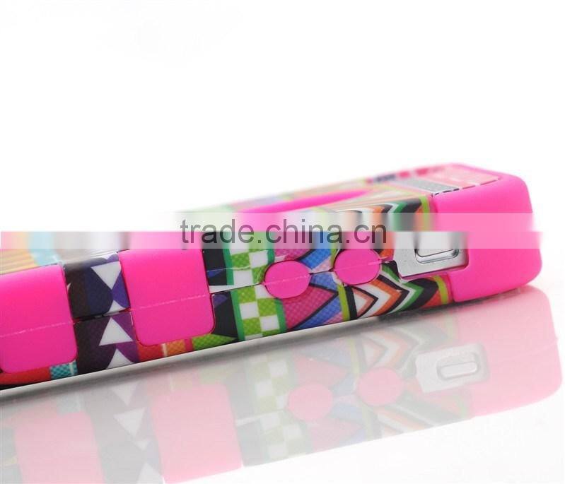 2013 Hot selling Functional 3 in 1 african tribes style case for iphone 4, phone cover